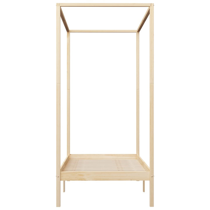 sengestel til himmelseng 100 x 200 cm massivt fyrretræ