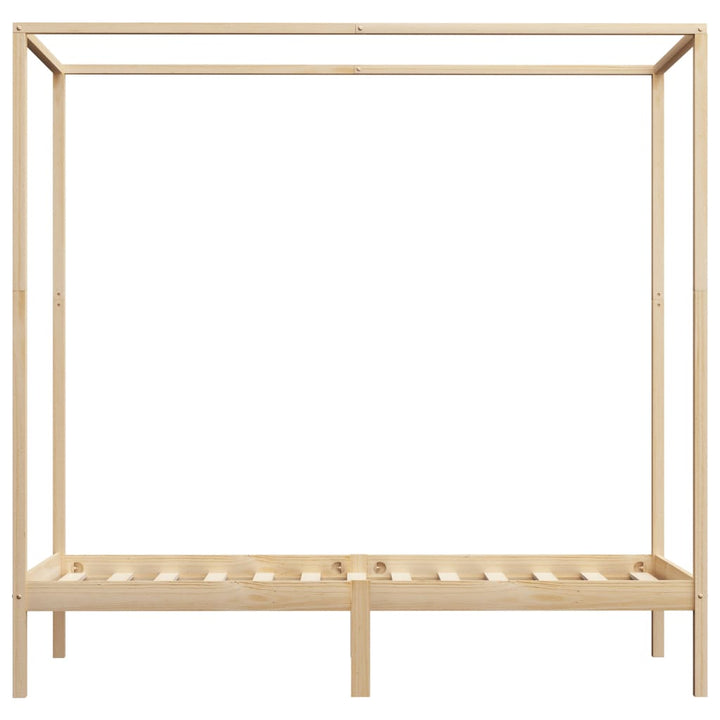 sengestel til himmelseng 100 x 200 cm massivt fyrretræ
