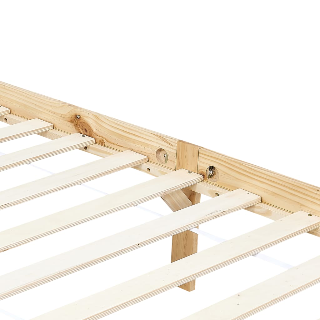 sengestel til himmelseng 100 x 200 cm massivt fyrretræ