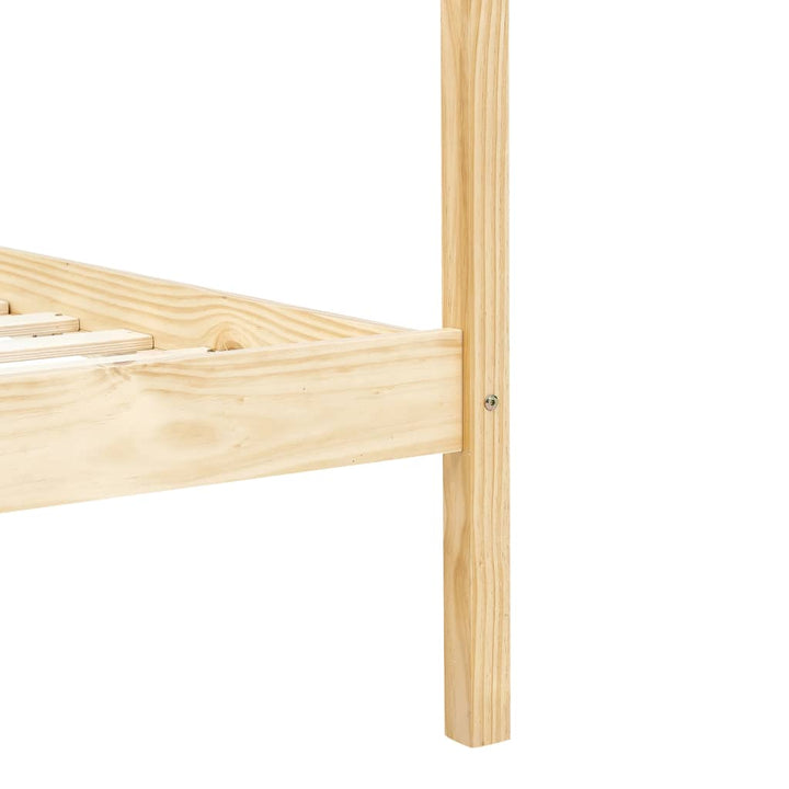 sengestel til himmelseng 100 x 200 cm massivt fyrretræ