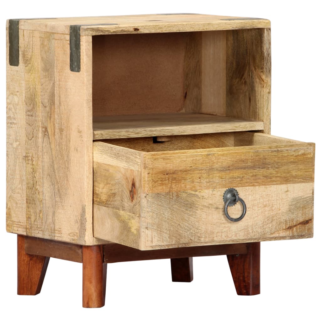 sengeskab 40 x 30 x 52 cm massivt ru mangotræ