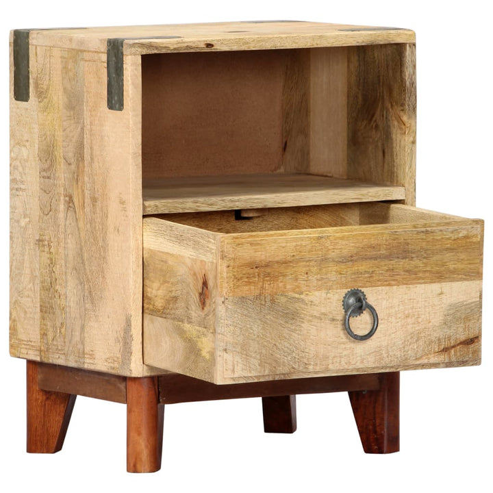 sengeskab 40 x 30 x 52 cm massivt ru mangotræ