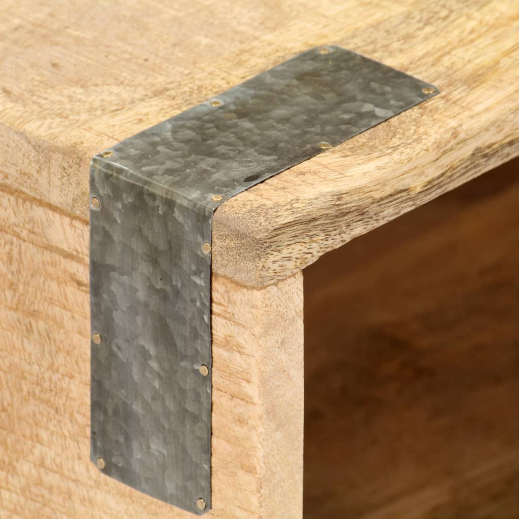 sengeskab 40 x 30 x 52 cm massivt ru mangotræ