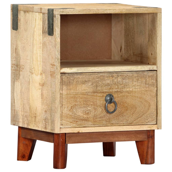 sengeskab 40 x 30 x 52 cm massivt ru mangotræ