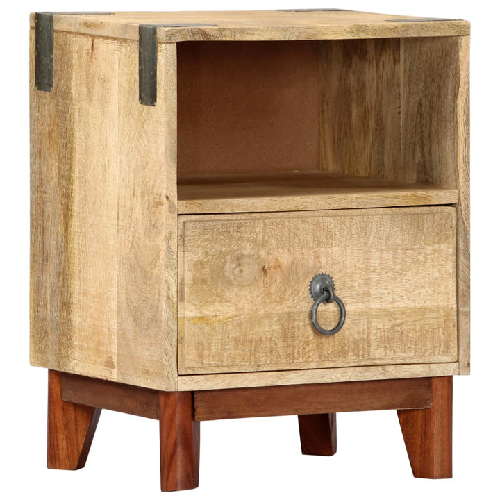 sengeskab 40 x 30 x 52 cm massivt ru mangotræ