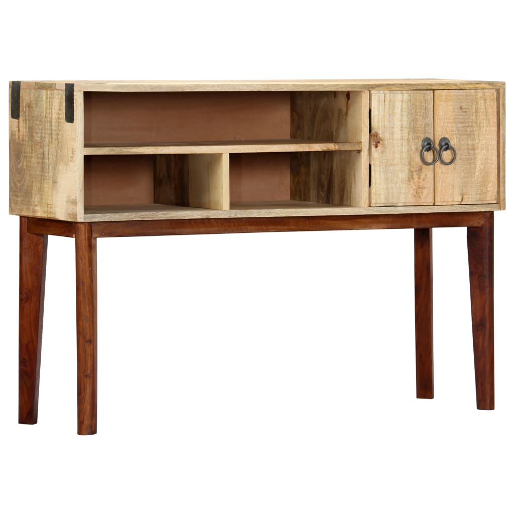 konsolbord 115 x 30 x 76 cm massivt ru mangotræ