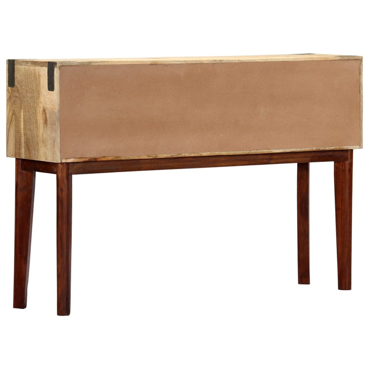 konsolbord 115 x 30 x 76 cm massivt ru mangotræ
