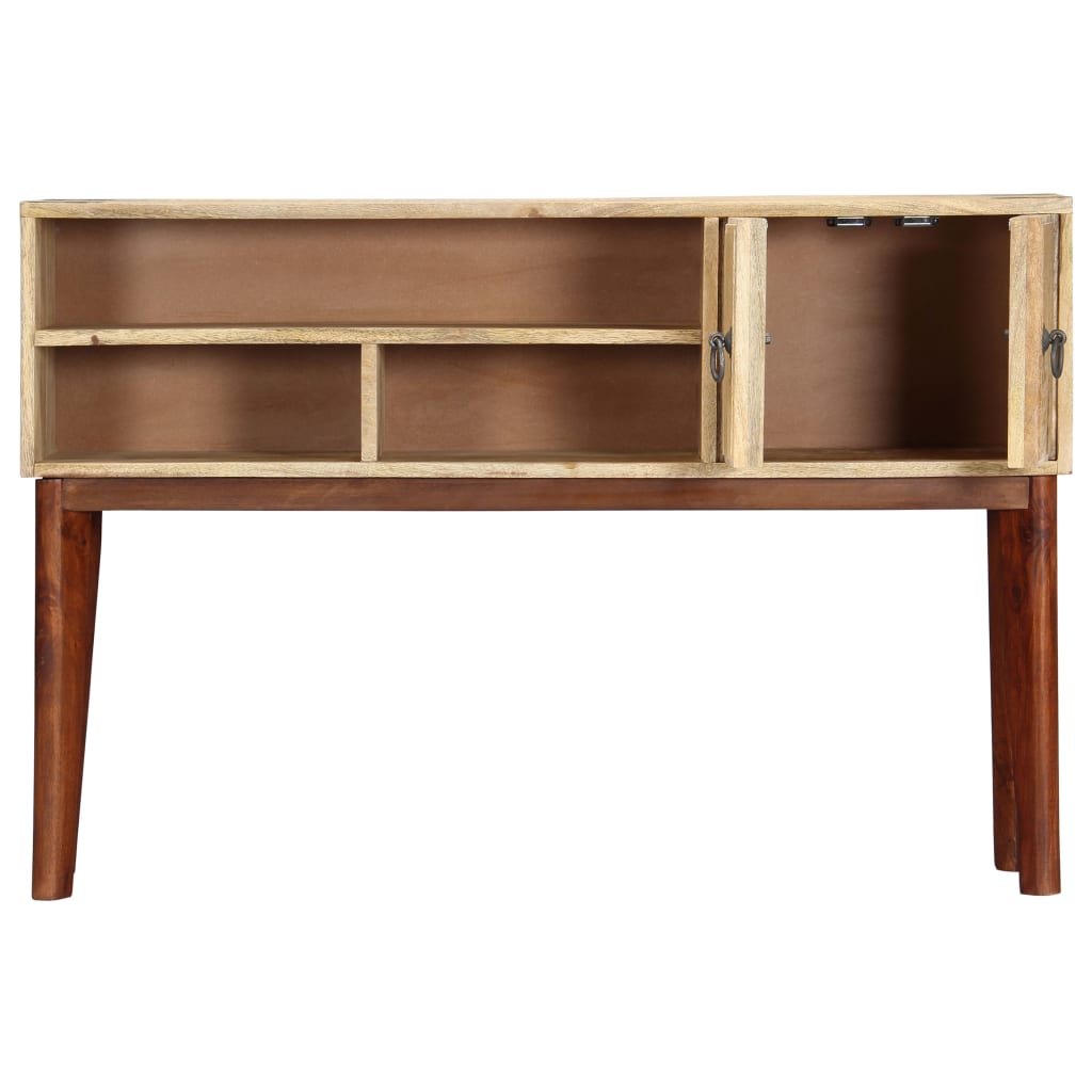 konsolbord 115 x 30 x 76 cm massivt ru mangotræ