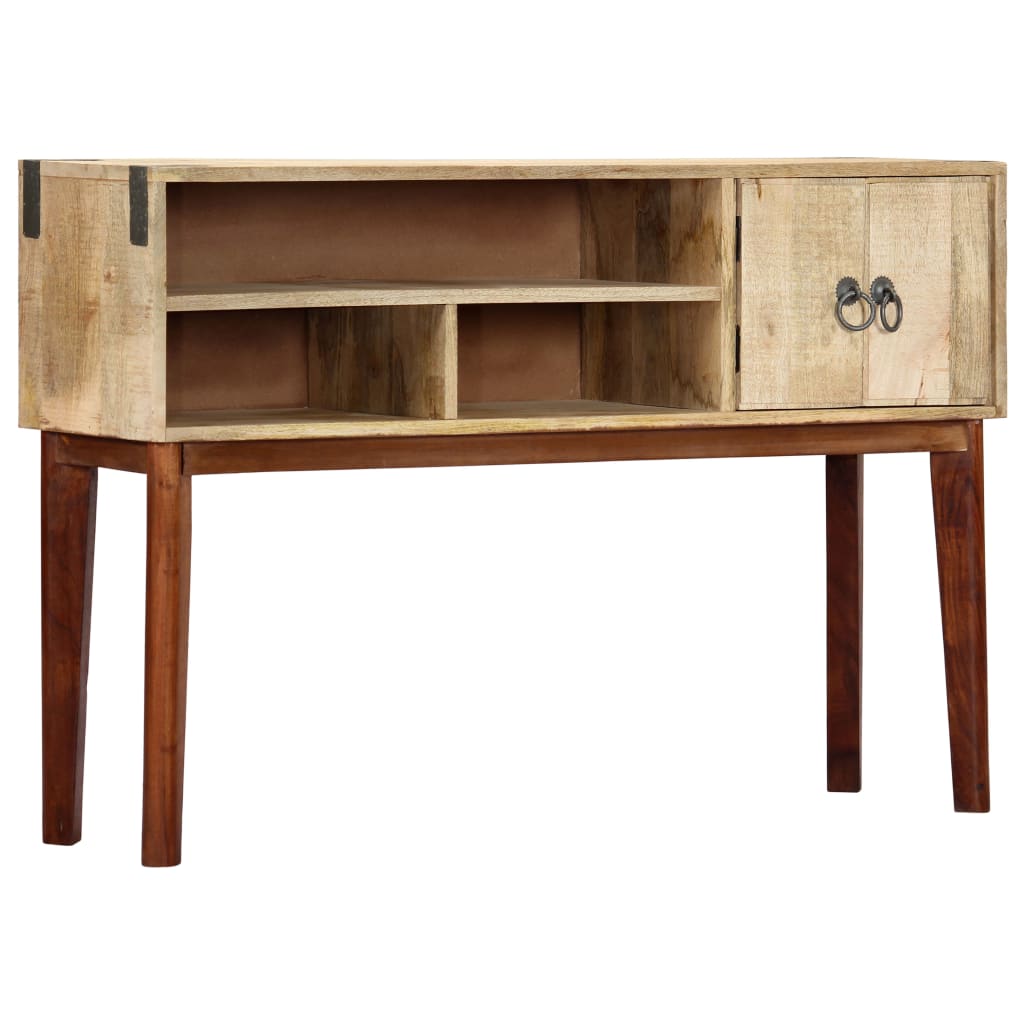 konsolbord 115 x 30 x 76 cm massivt ru mangotræ