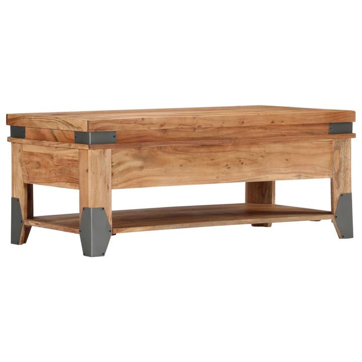 sofabord 110 x 52 x 45 cm massivt akacietræ