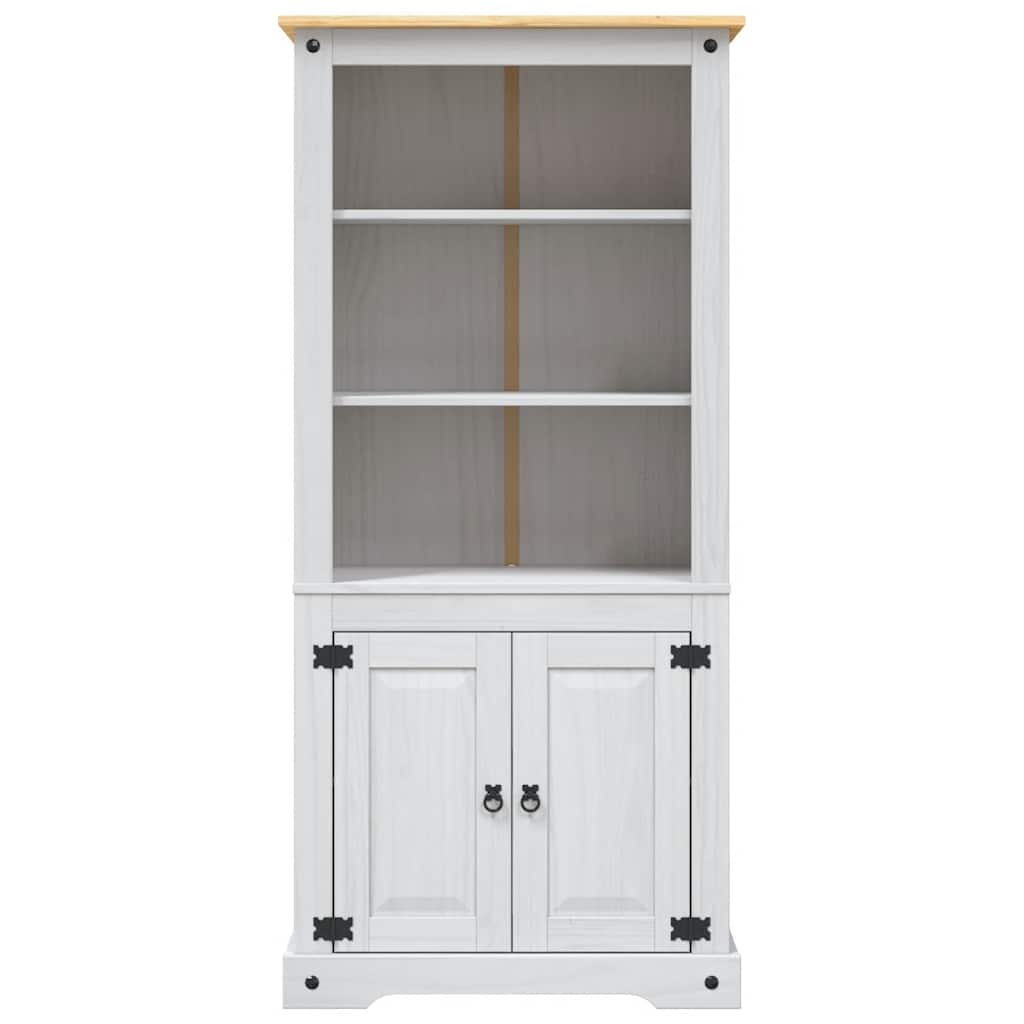 skab Corona-serien 80x40x170 cm mexicansk fyrretræ hvid
