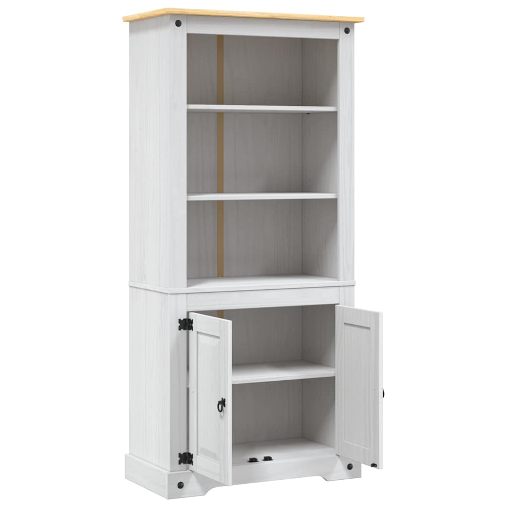 skab Corona-serien 80x40x170 cm mexicansk fyrretræ hvid