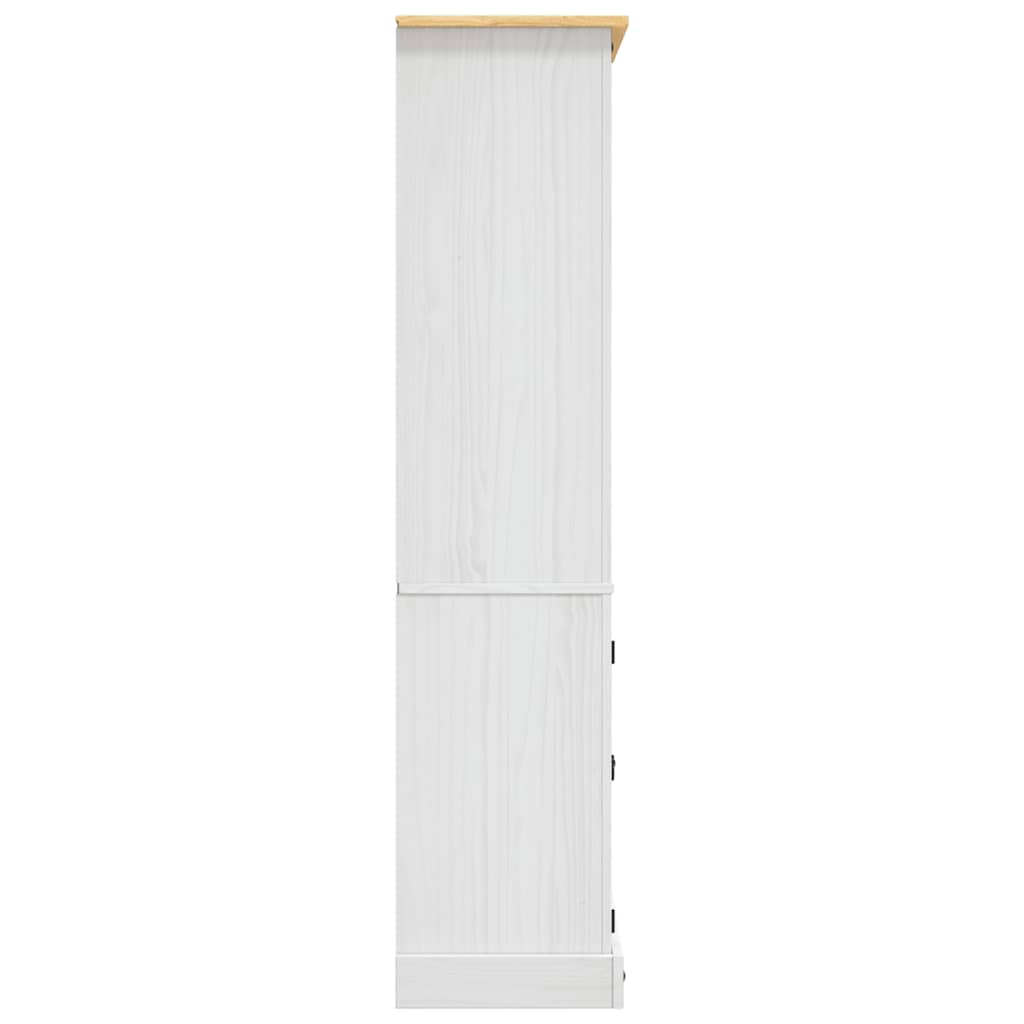 skab Corona-serien 80x40x170 cm mexicansk fyrretræ hvid