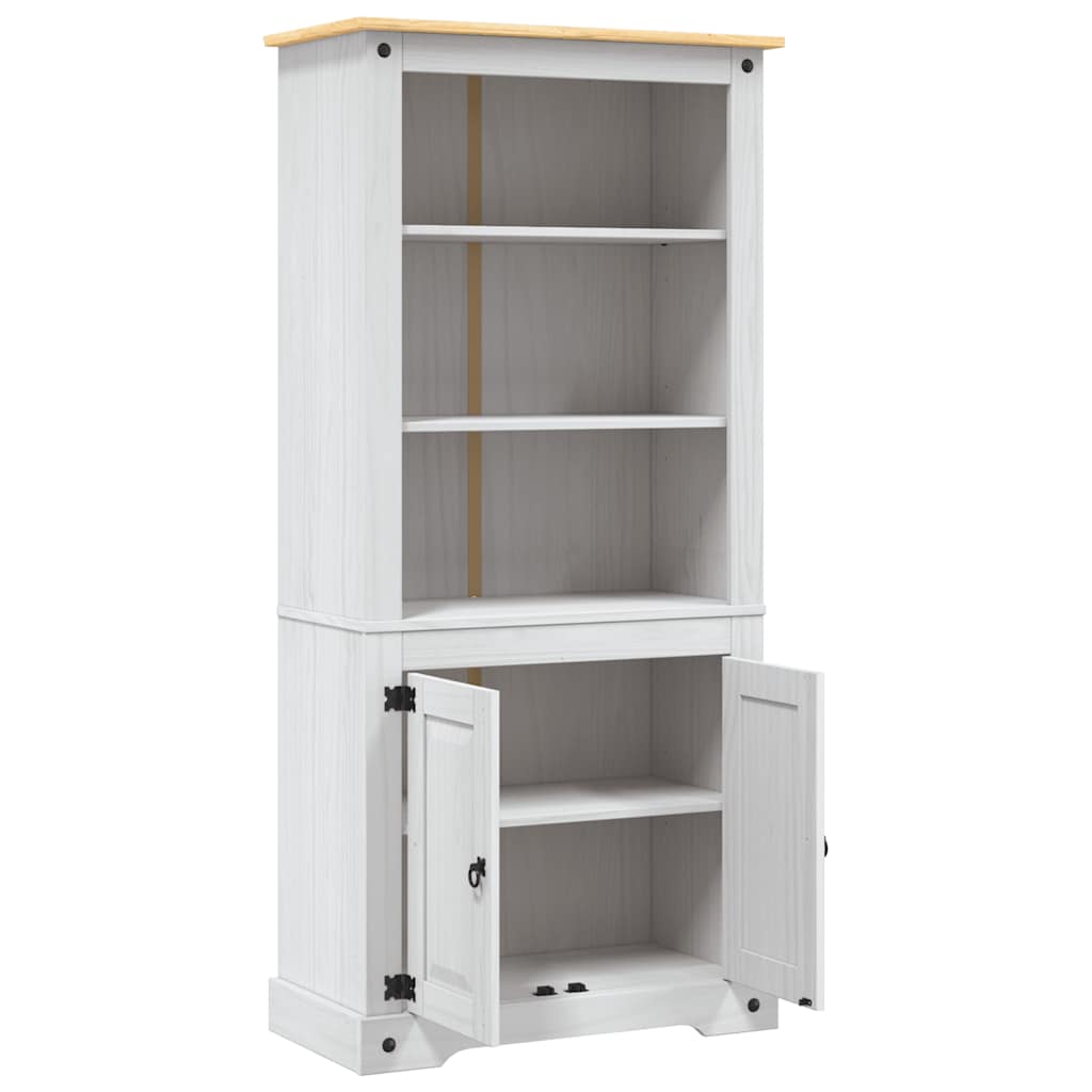 skab Corona-serien 80x40x170 cm mexicansk fyrretræ hvid