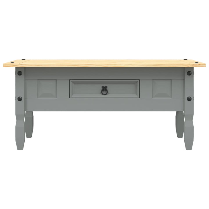 sofabord 100 x 55 x 44 cm fyrretræ Corona-serien grå
