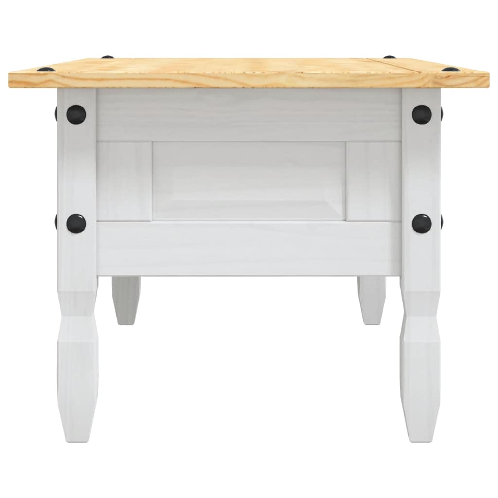 sofabord 100 x 55 x 44 cm fyrretræ Corona-serien hvid