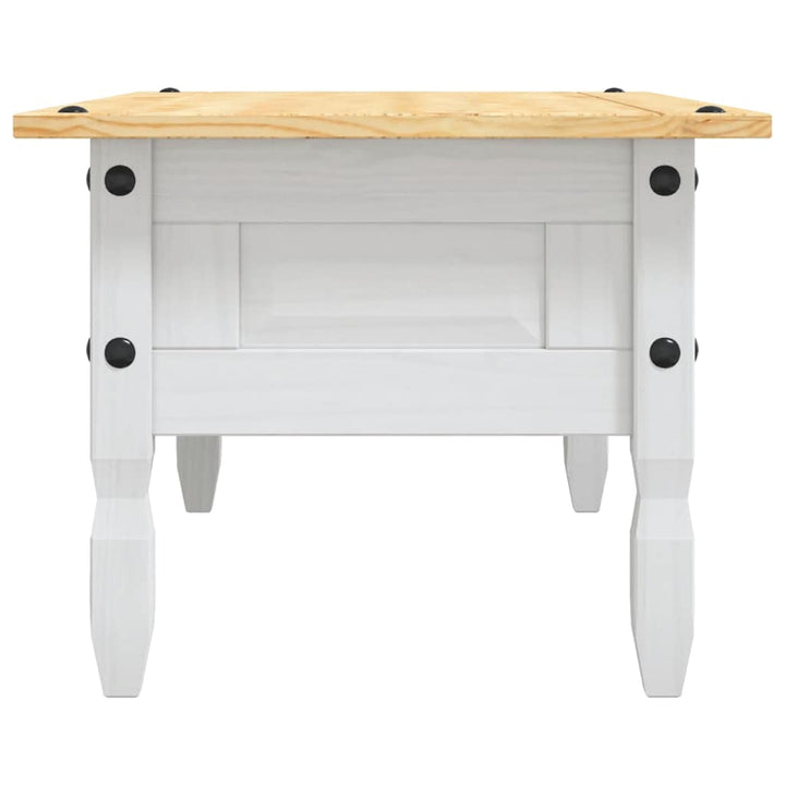 sofabord 100 x 55 x 44 cm fyrretræ Corona-serien hvid