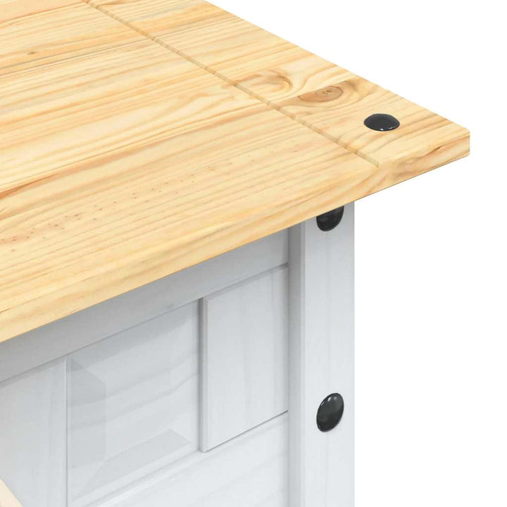 sofabord 100 x 55 x 44 cm fyrretræ Corona-serien hvid