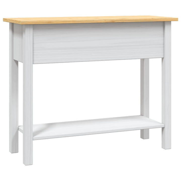 konsolbord Corona-serien 90x34,5x73 cm mexicansk fyrretræ hvid