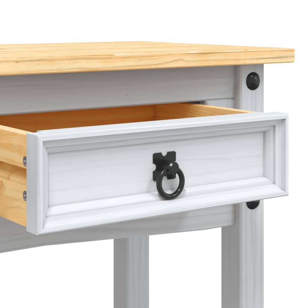 konsolbord Corona-serien 90x34,5x73 cm mexicansk fyrretræ hvid
