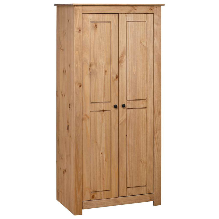 klædeskab Panama-serien 80x50x171,5 cm massivt fyrretræ