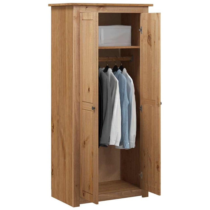 klædeskab Panama-serien 80x50x171,5 cm massivt fyrretræ