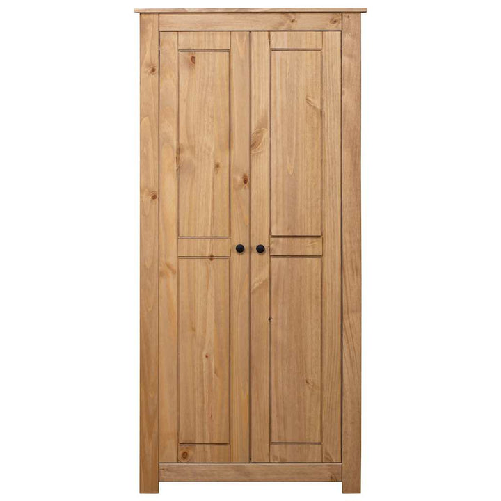 klædeskab Panama-serien 80x50x171,5 cm massivt fyrretræ