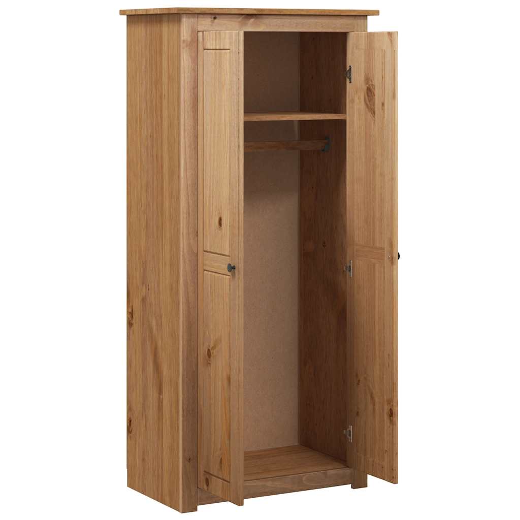 klædeskab Panama-serien 80x50x171,5 cm massivt fyrretræ