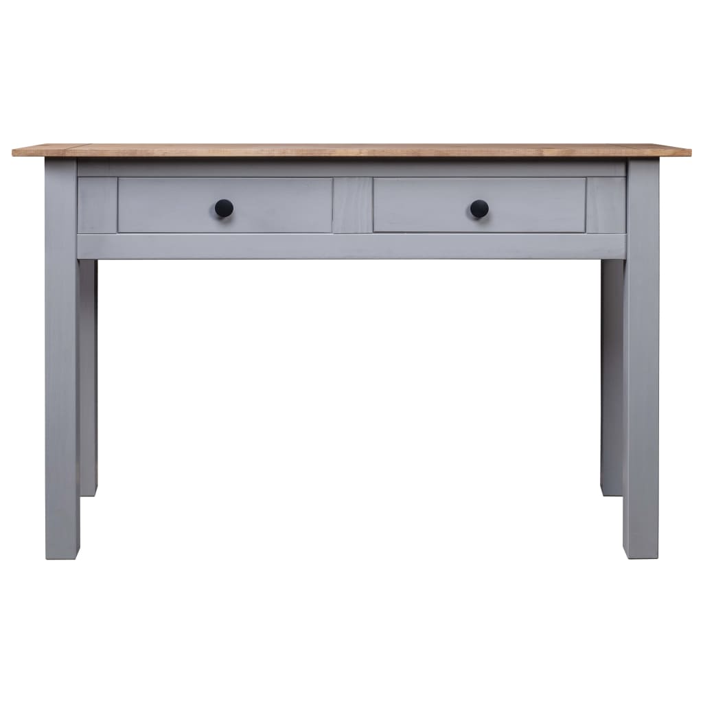 konsolbord Panama-serien 110x40x72 cm massivt fyrretræ grå