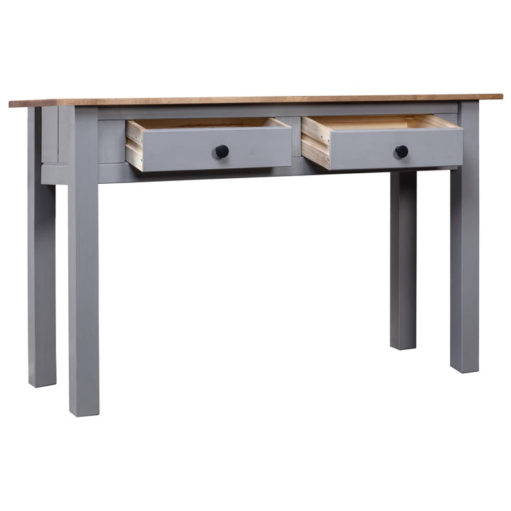 konsolbord Panama-serien 110x40x72 cm massivt fyrretræ grå