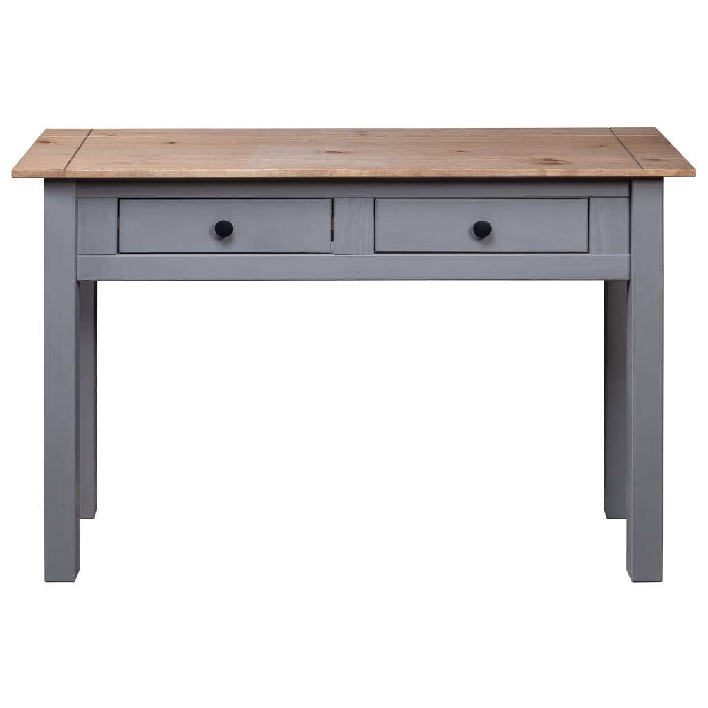 konsolbord Panama-serien 110x40x72 cm massivt fyrretræ grå