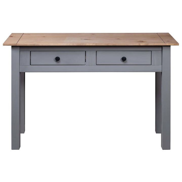 konsolbord Panama-serien 110x40x72 cm massivt fyrretræ grå