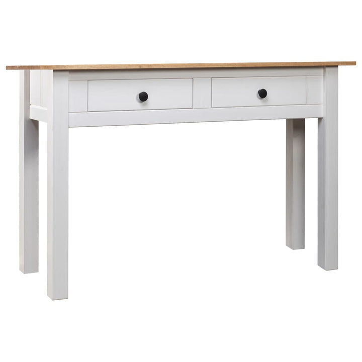 konsolbord Panama-serien 110x40x72 cm massivt fyrretræ hvid