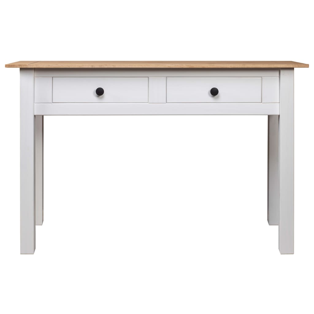 konsolbord Panama-serien 110x40x72 cm massivt fyrretræ hvid