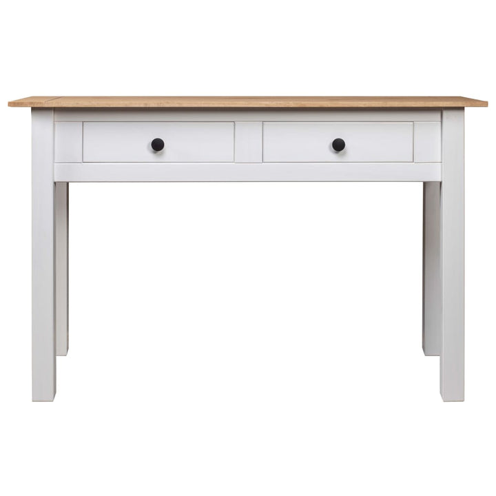 konsolbord Panama-serien 110x40x72 cm massivt fyrretræ hvid
