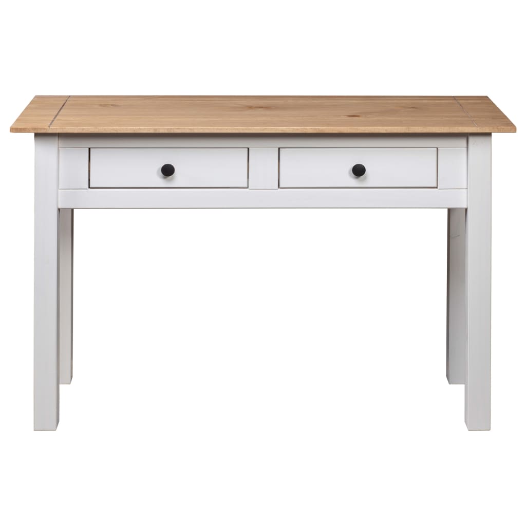 konsolbord Panama-serien 110x40x72 cm massivt fyrretræ hvid