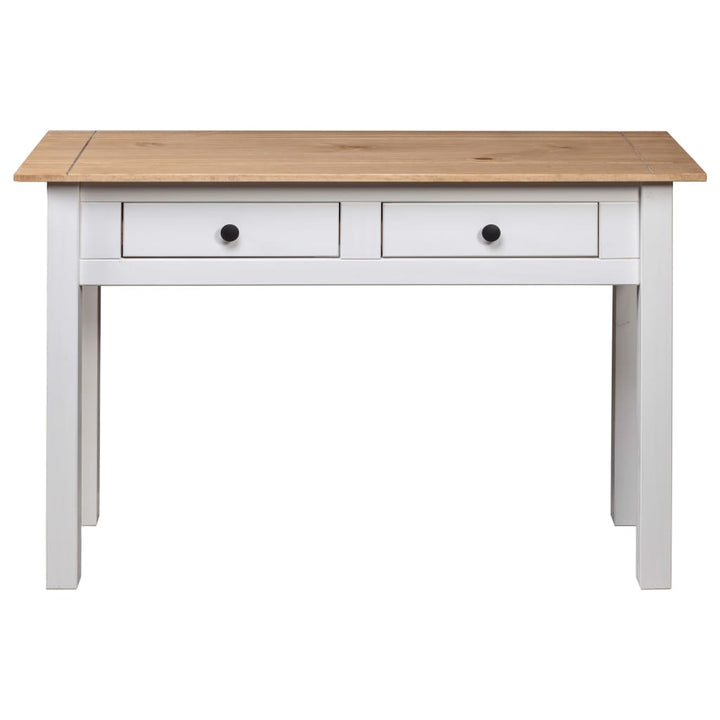 konsolbord Panama-serien 110x40x72 cm massivt fyrretræ hvid