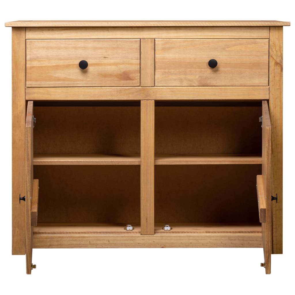 skænk Panama-serien 93x40x80 cm massivt fyrretræ