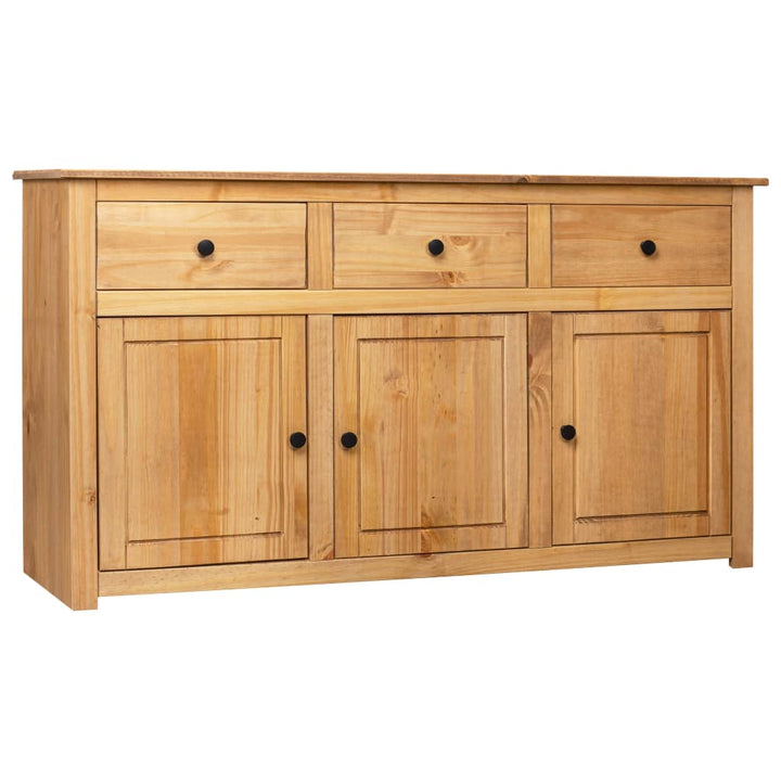 skænk Panama-serien 135x40x80 cm massivt fyrretræ