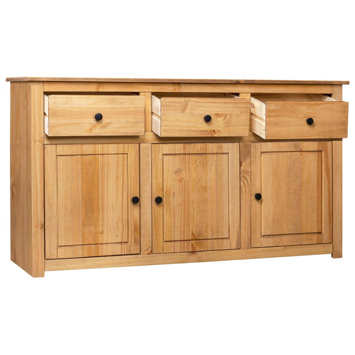 skænk Panama-serien 135x40x80 cm massivt fyrretræ