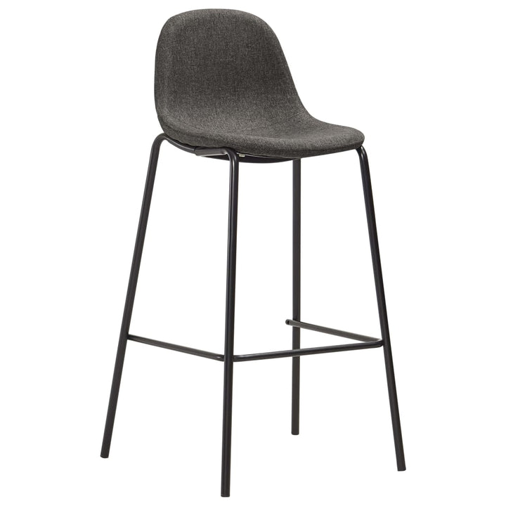 barstole 2 stk. stof mørkegrå