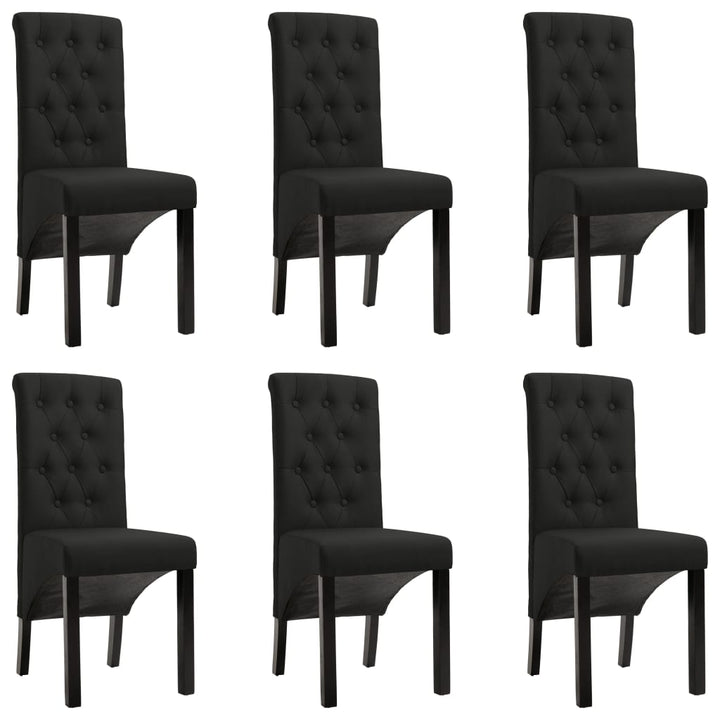 spisebordsstole 6 stk. stof sort
