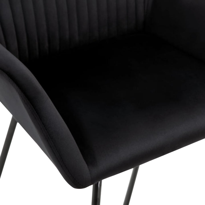spisebordsstole 4 stk. velour sort