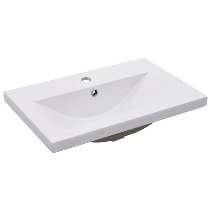 indbygget håndvask 61x39,5x18,5 cm keramisk hvid