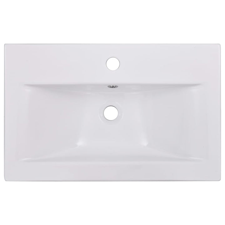 indbygget håndvask 61x39,5x18,5 cm keramisk hvid