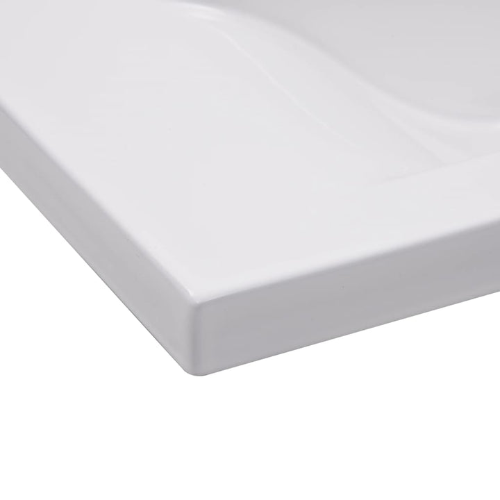 indbygget håndvask 81x39,5x18,5 cm keramisk hvid