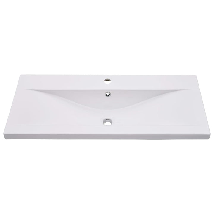 indbygget håndvask 91x39,5x18,5 cm keramisk hvid