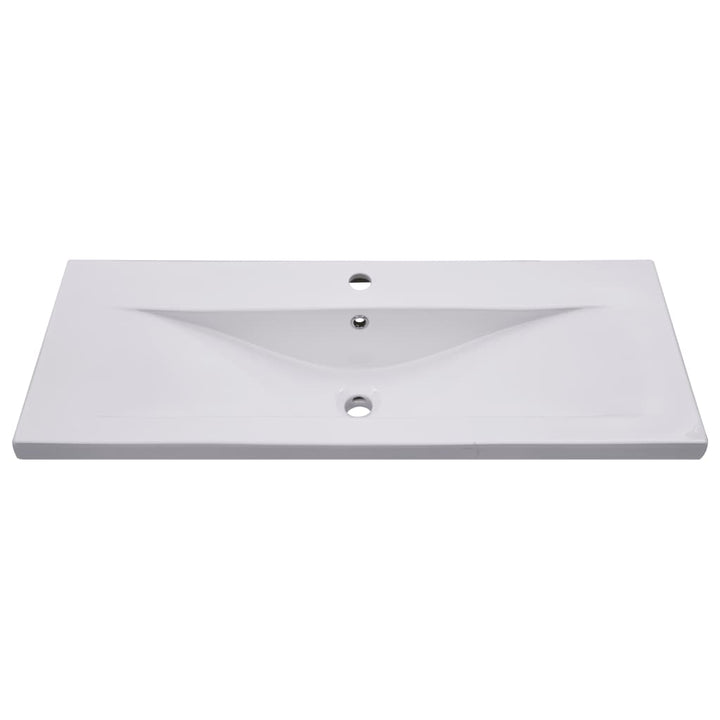 indbygget håndvask 101x39,5x18,5 cm keramisk hvid