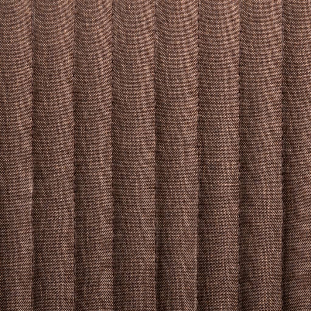 spisebordsstole 6 stk. stof brun