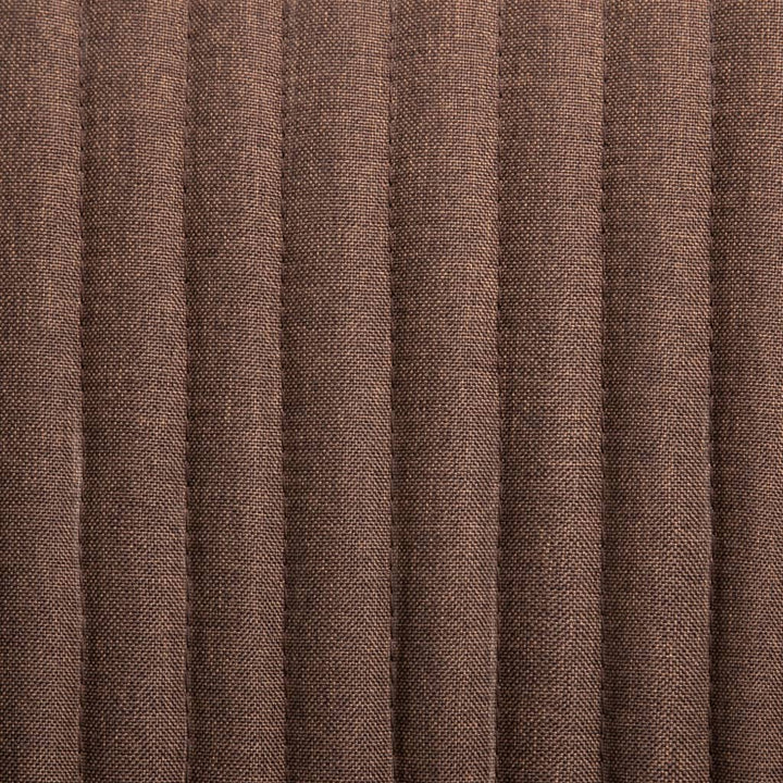 spisebordsstole 6 stk. stof brun